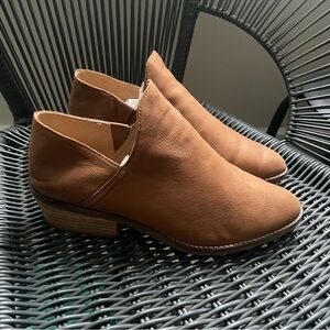 Lucky Brand Women's Fausst REAL Leather Ankle Boot